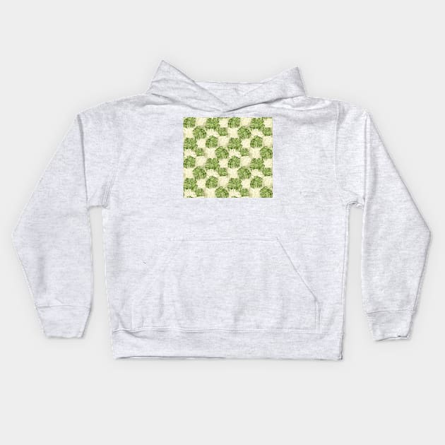 Monstera deliciosai Kids Hoodie by rlatnwls